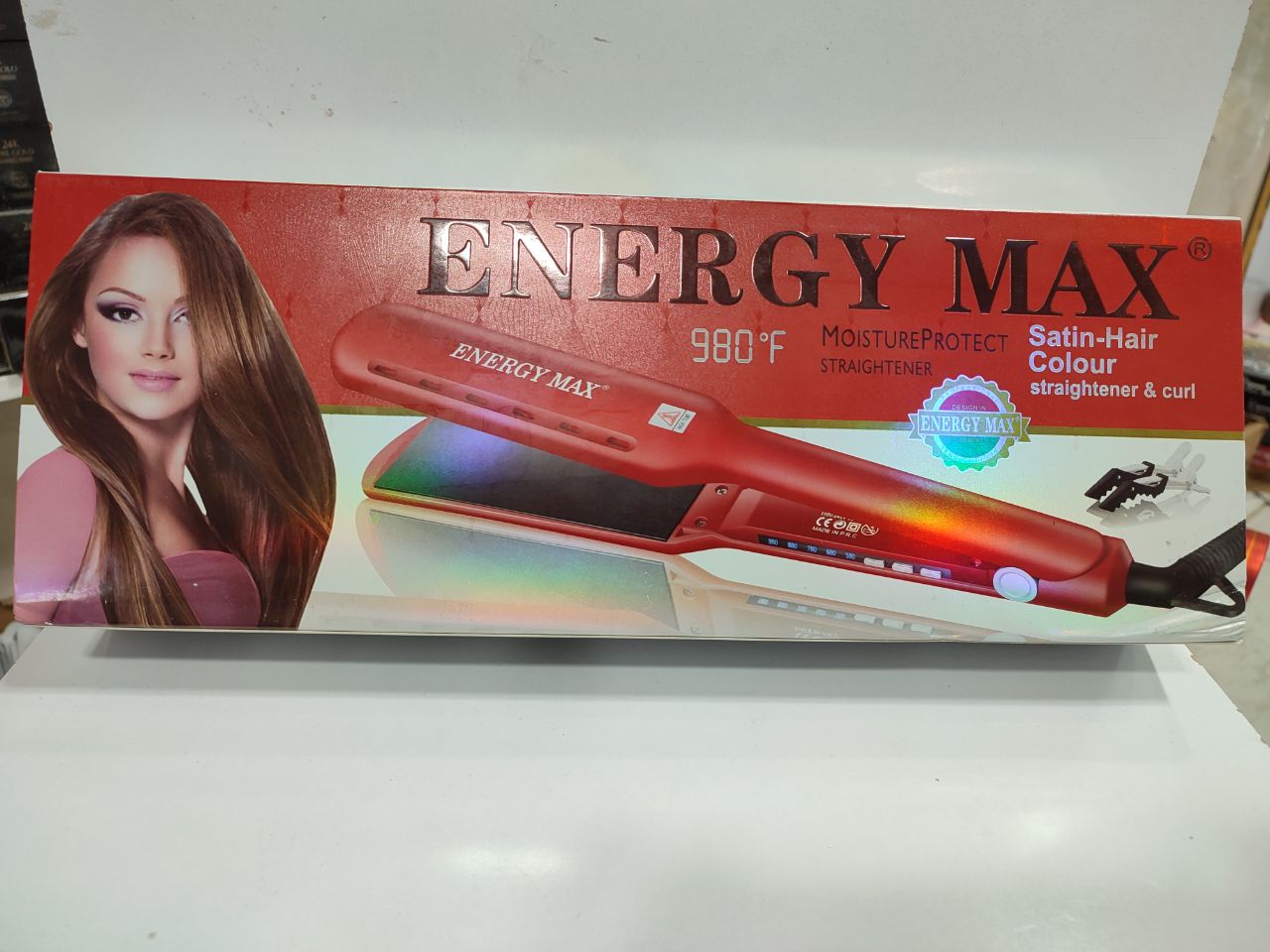 خرید آنلاین اتو موی فوق حرفه ای مخصوص کراتینه کردن برند انرژی مکسEnergy max
