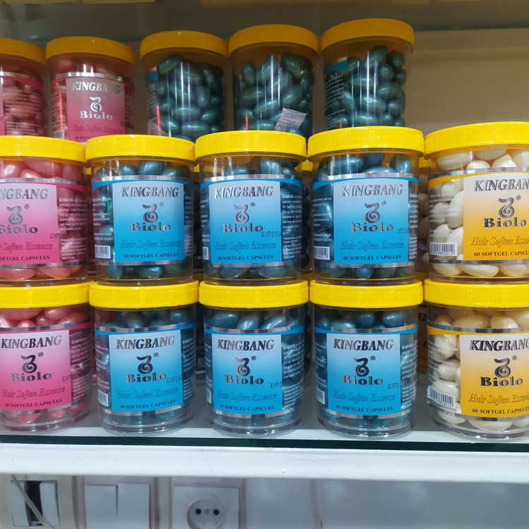 خرید آنلاین کپسول کراتینه مو KING BANG - تقویت ساقه مو 60عددی