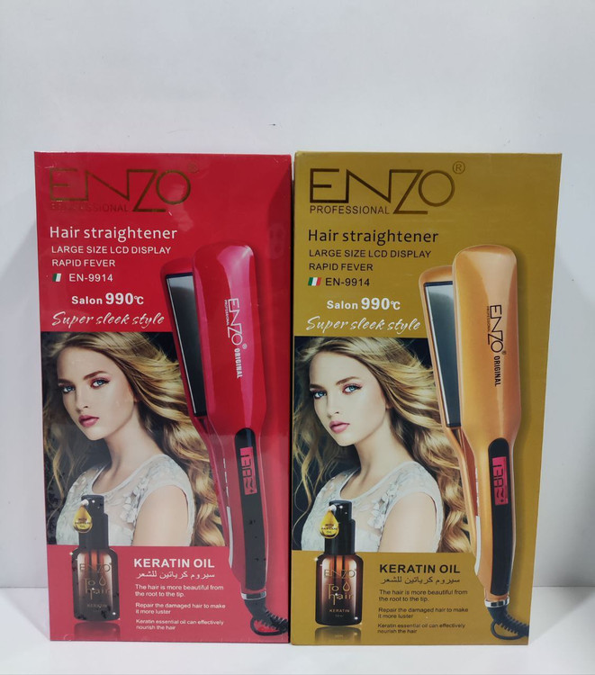 خرید آنلاین اتو موی فوق حرفه ای مخصوص کراتینه کردن برند انزو اصل مدل EN-9914