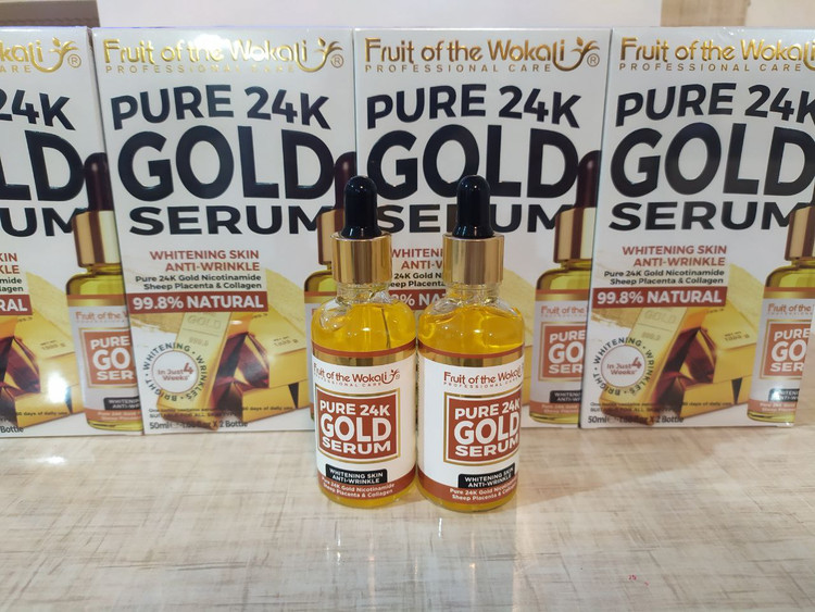 سرم دوقلو گلد ویتامین سی جوان ساز کلاژن ساز اصلی مارک ووکالی