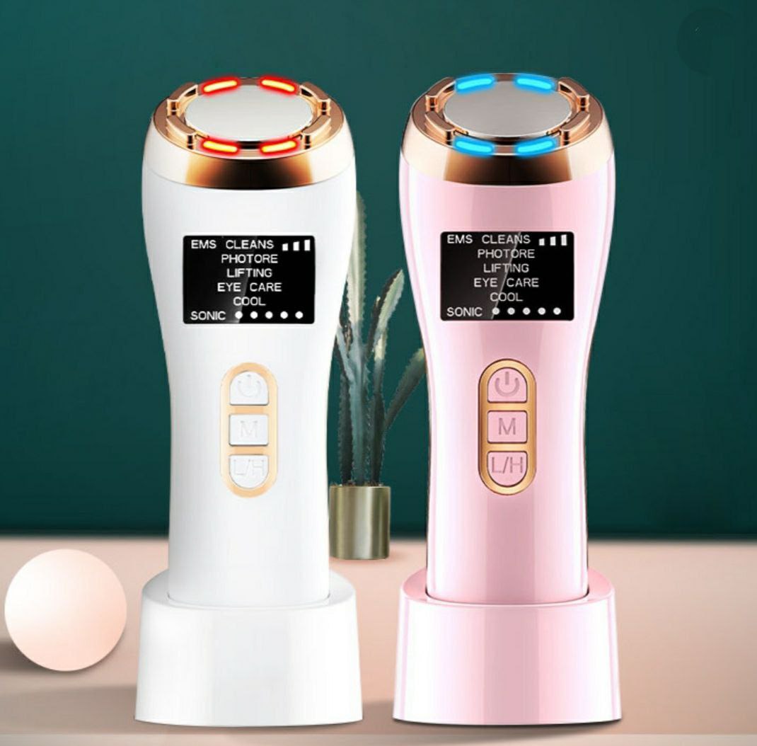 دستگاه جوان خرید آنلاین سازی اسکوم پوست صورت فوتون تراپی 7In1 EMS Cold Hot