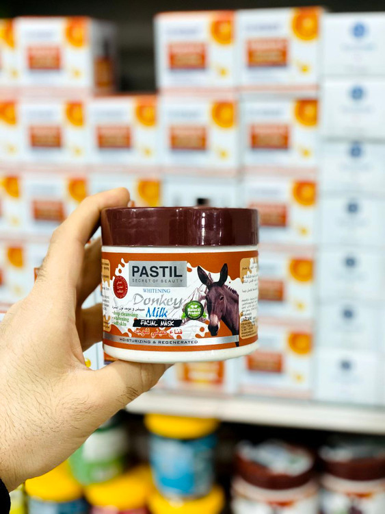 خرید آنلاین ماسک گچی شیر الاغ پاکسازی عمیق صورت مارک پاستیل