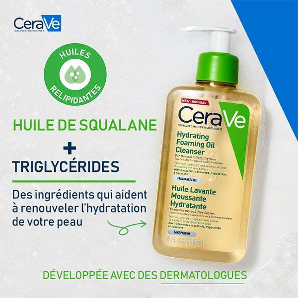 فوم شستشوی روغنی سراوی Cerave Hydrating Foaming Oil