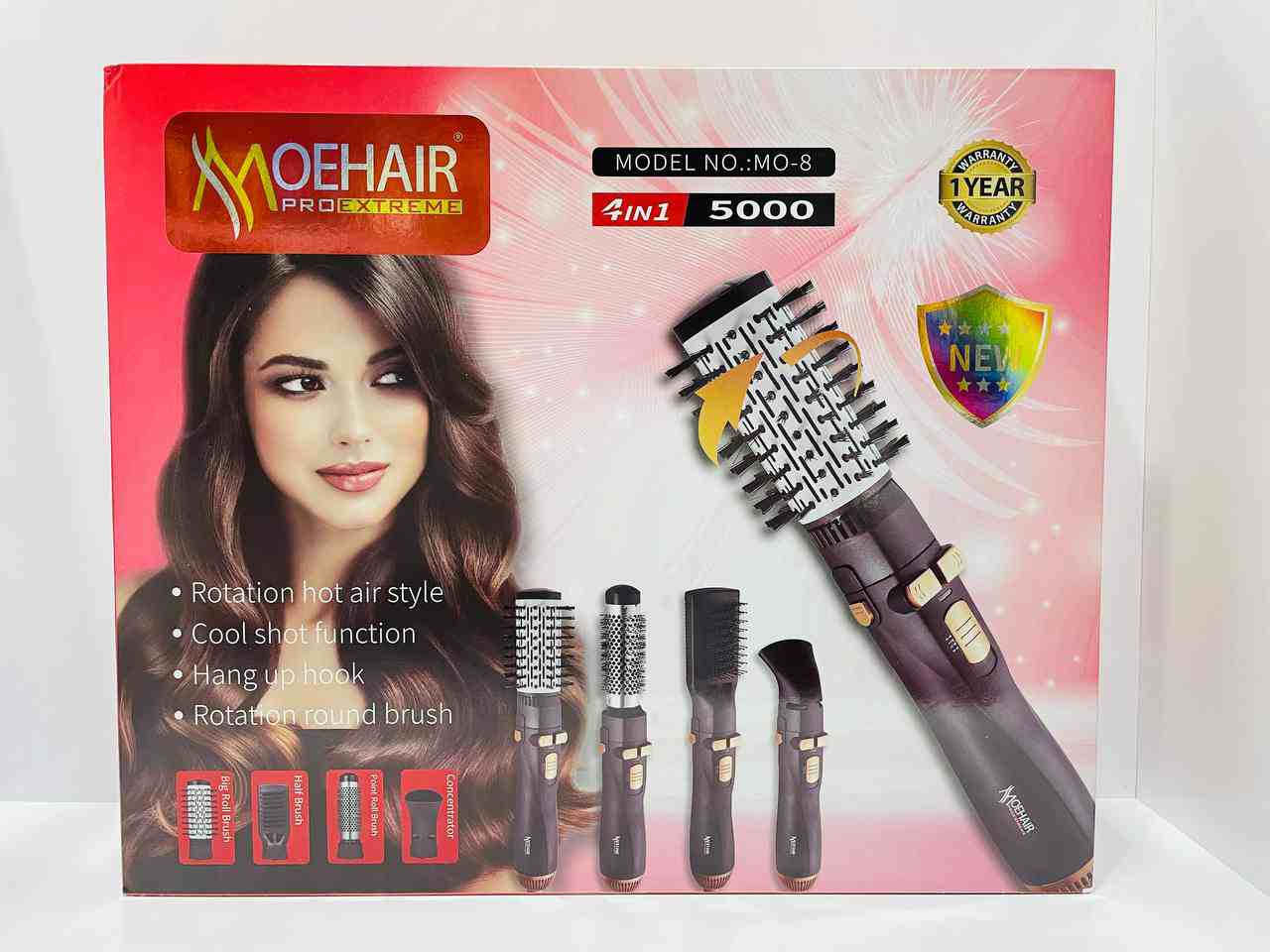 سشوار برس دار چرخشی موهر مدل MOEHAIR MO-8