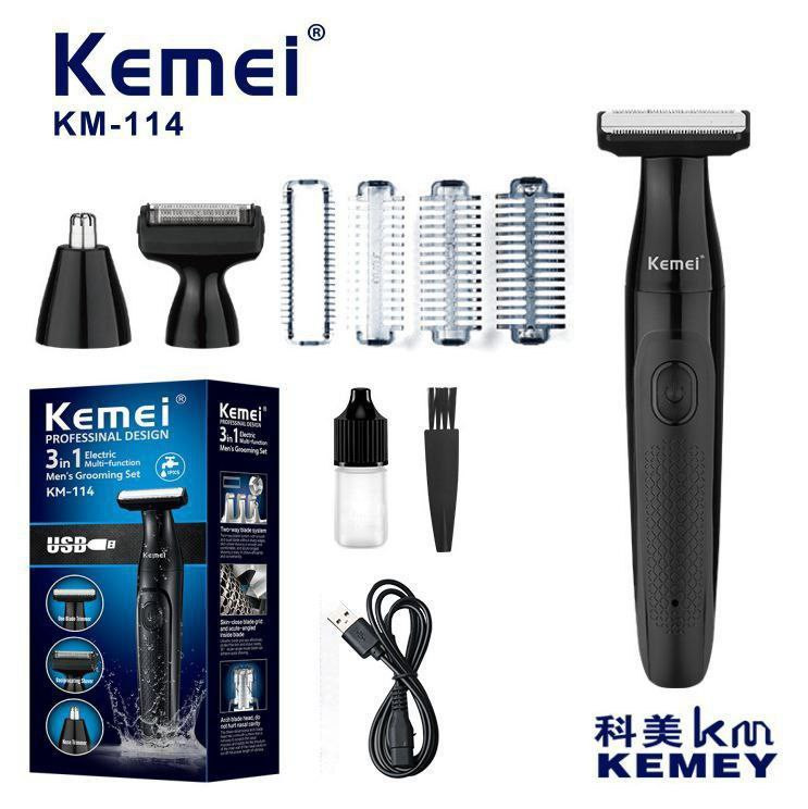 ریشتراش سه کاره کیمی (موزن.شیور.خط زن) مدل KM-114