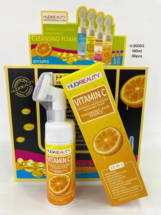 فوم پاک کننده صورت ویتامین سی براش دار هدی بیوتی 180میل