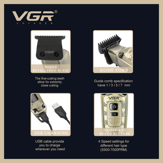 خرید ماشین اصلاح وجی خط زن وصفر زن آر مدل VGR V-901