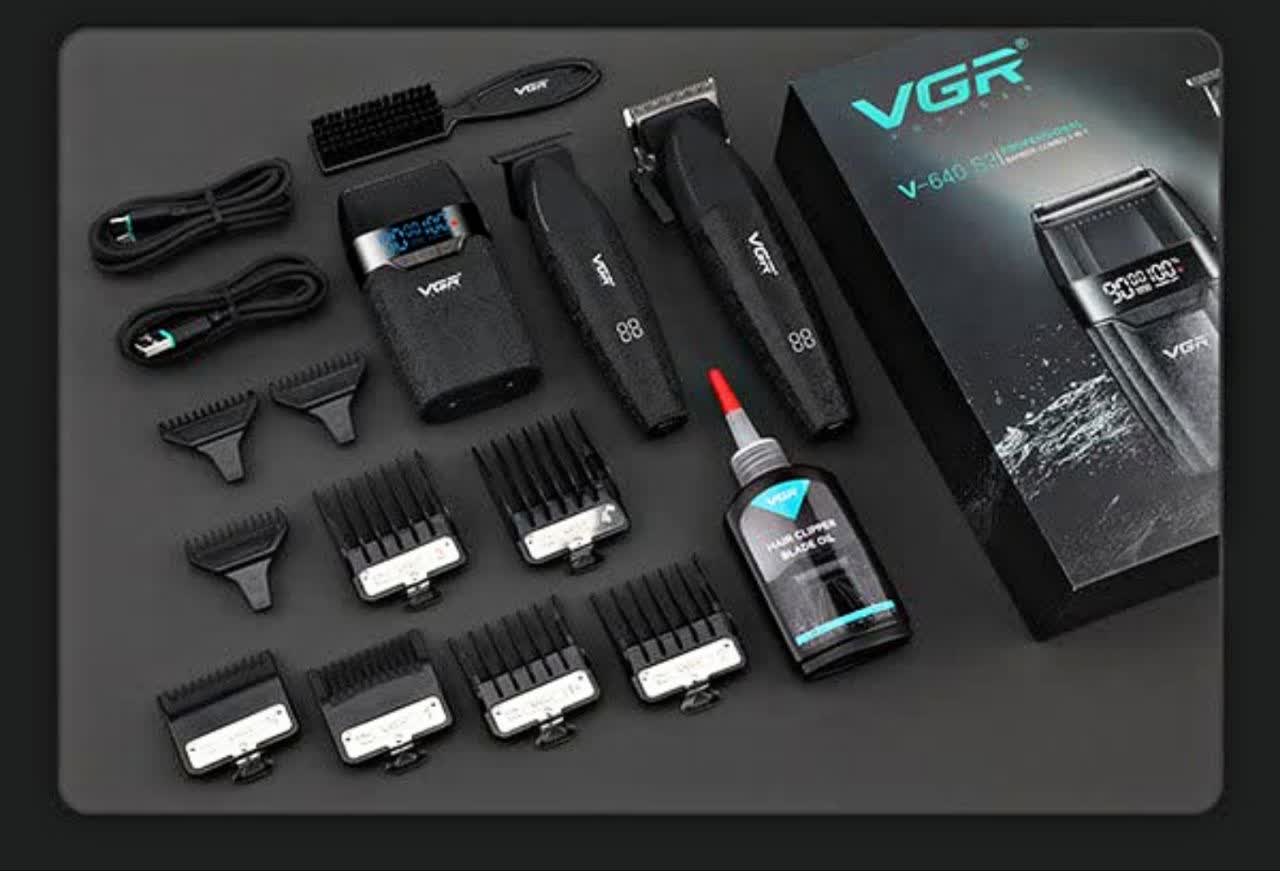 کیفیت تضمینی ست ماشین اصلاح حرفه‌ای وی جی آر مدل VGR-V640 S3