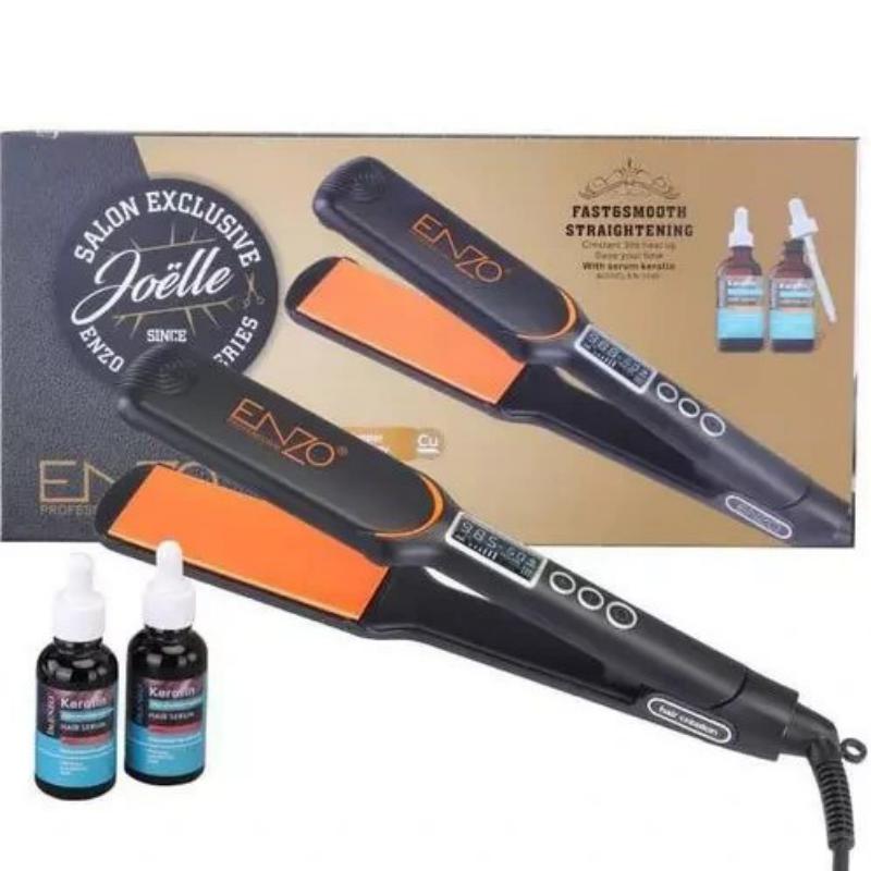 خرید اتو مو انزو کراتینه پروفیشینال صفحه پهن مدل EN-3130 ENZO