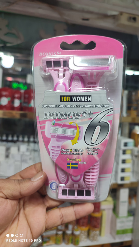 ژیلت زنانه 6لبه دوموس بسته 3عددی