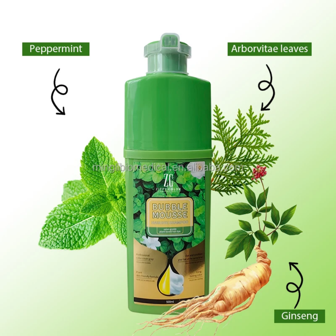 شامپو رنگ مو گیاهی بابل موس 500 میلی