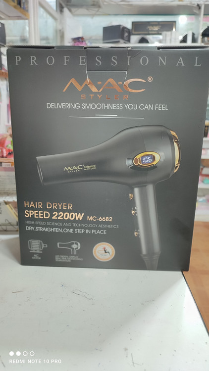 سشوار اورجینال حرفه ای مک استایلر دیجیتال دیسپانسردار مدل 6682