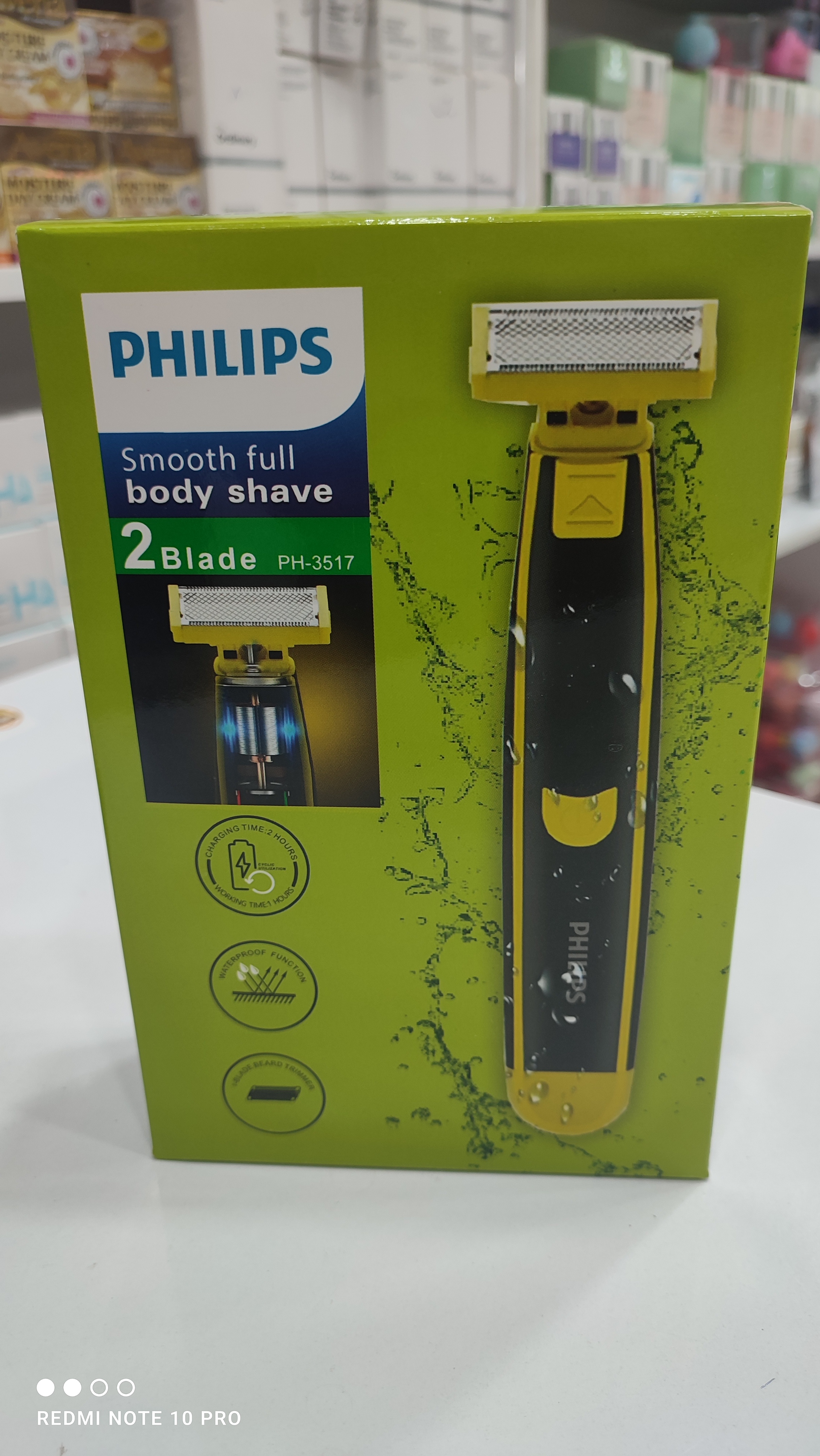 ریش تراش فیلیپس سری بودی  گرون مدل PH-3517همراه تیغ اضافه
