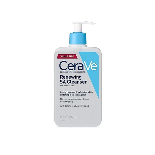 ژل شستشوی صورت سراوی CeraVe مدل Renewing SA Cleanser حجم 473 میل پوست نرمال